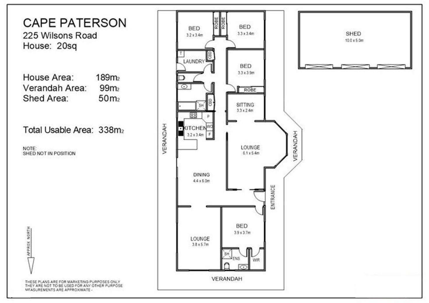 Floorplan of Homely ruralOther listing, 225 Wilsons Road, Cape Paterson VIC 3995