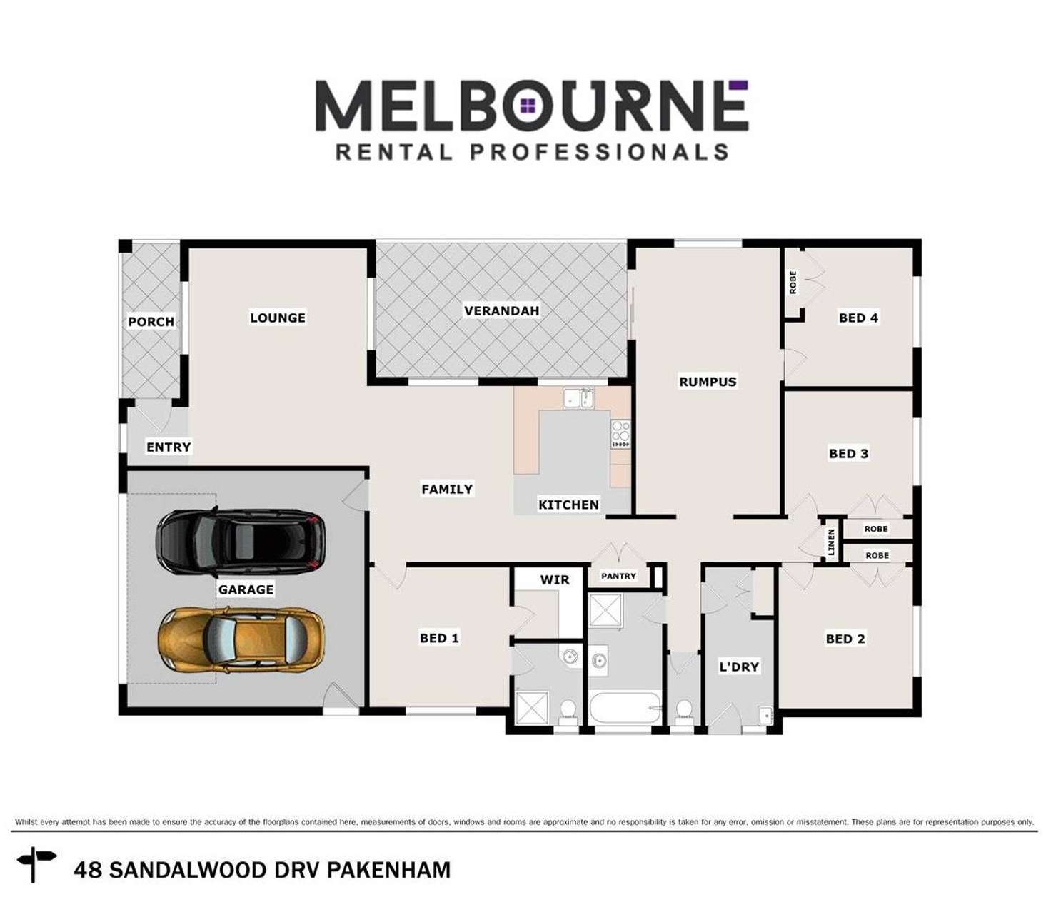 Floorplan of Homely house listing, 48 Sandalwood Drive, Pakenham VIC 3810