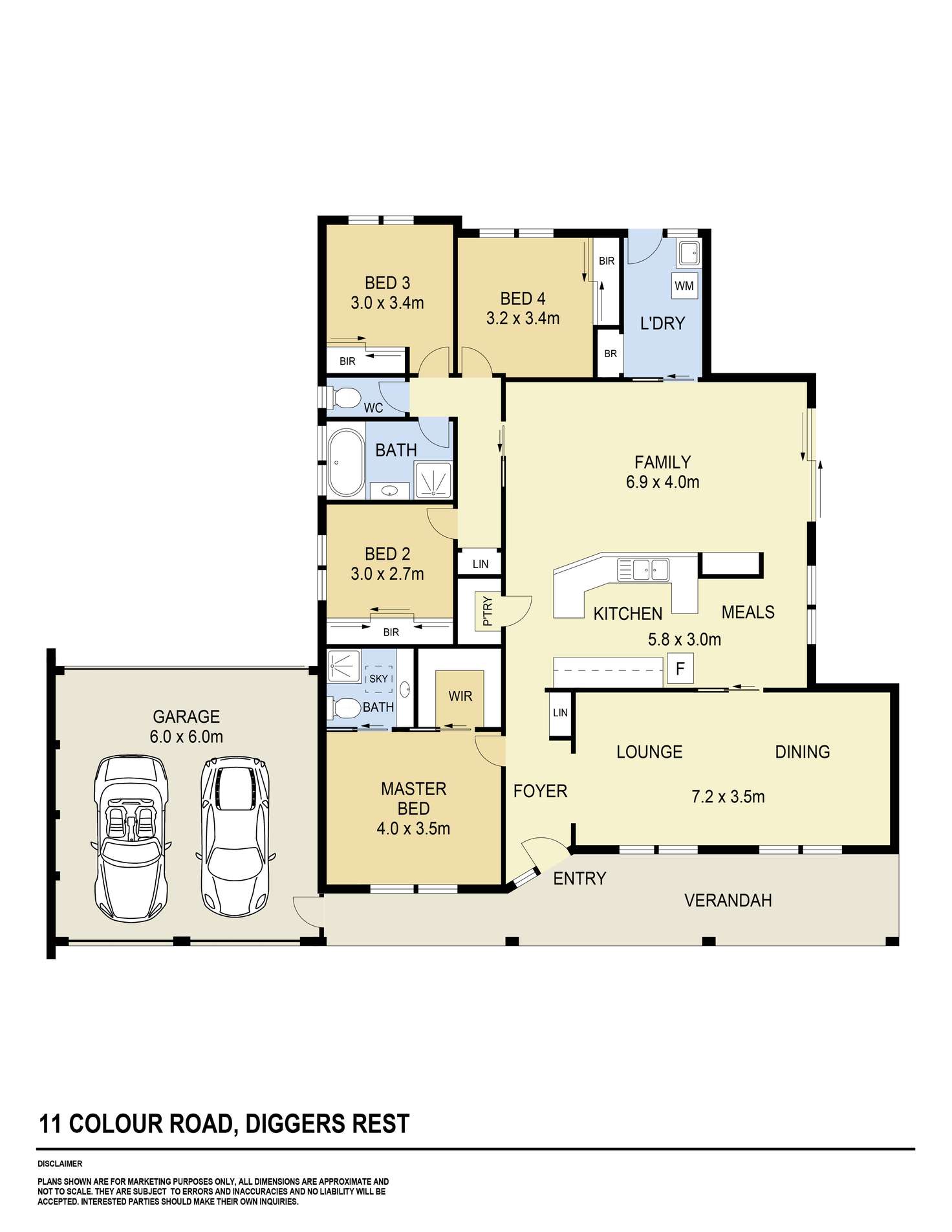 Floorplan of Homely house listing, 11 Colour Road, Diggers Rest VIC 3427