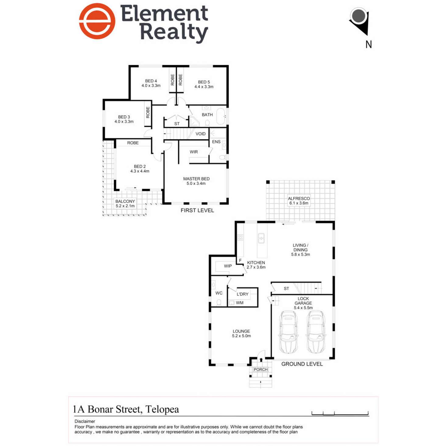 Floorplan of Homely house listing, 1A Bonar Street, Telopea NSW 2117