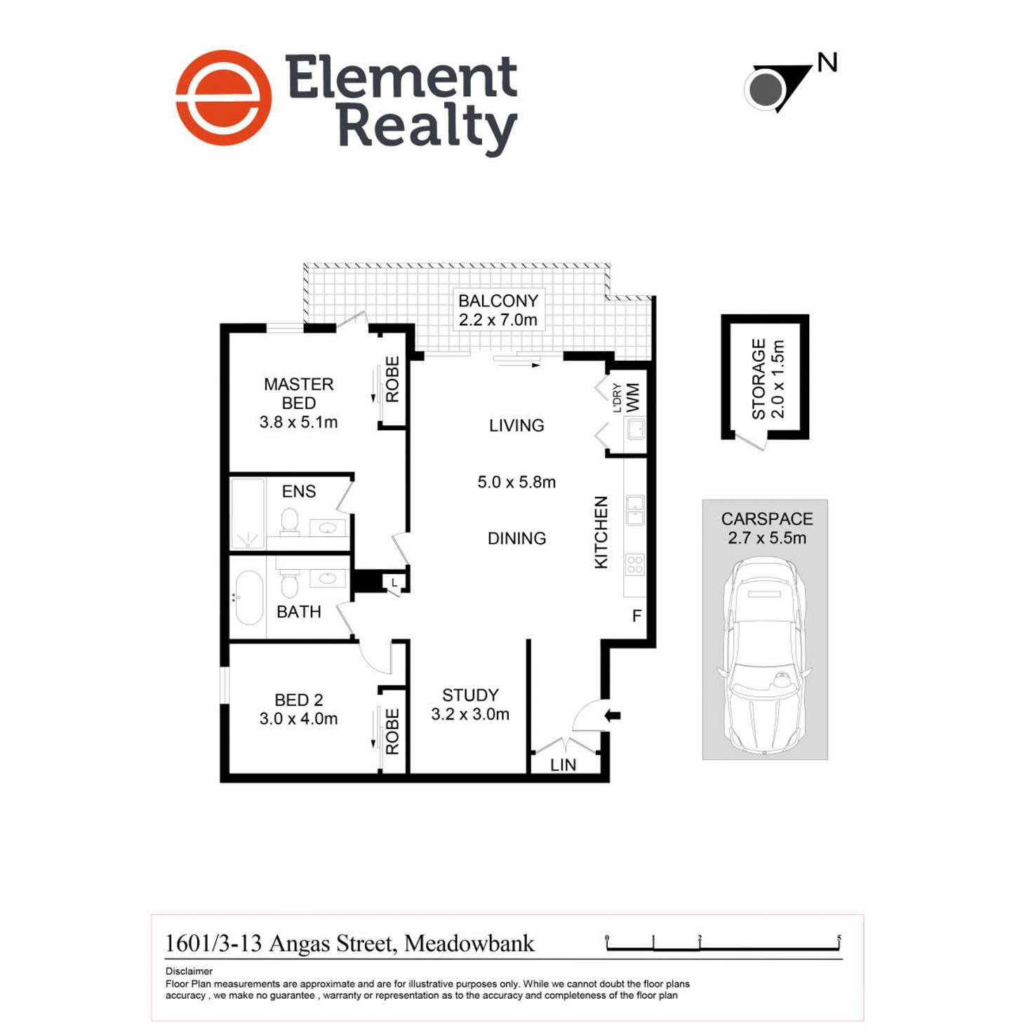 Floorplan of Homely apartment listing, 1601/13 Angas Street, Meadowbank NSW 2114