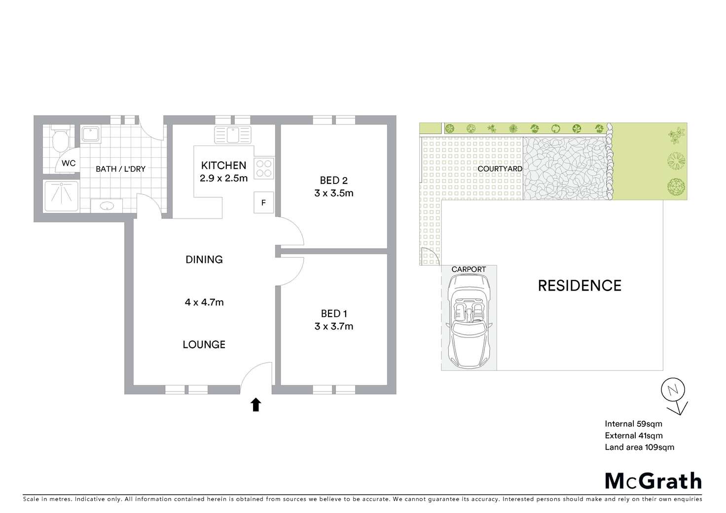 Floorplan of Homely villa listing, 2/25-27 Twenty-Second Avenue, Sawtell NSW 2452