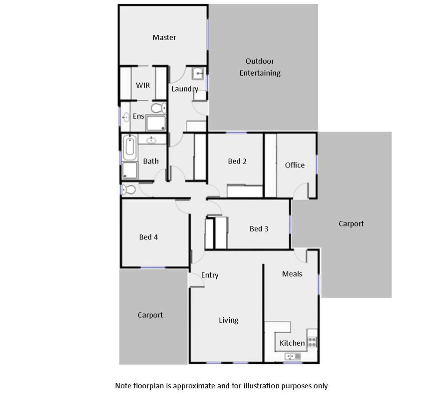 Floorplan of Homely house listing, 10 Eldridge Road, Red Cliffs VIC 3496