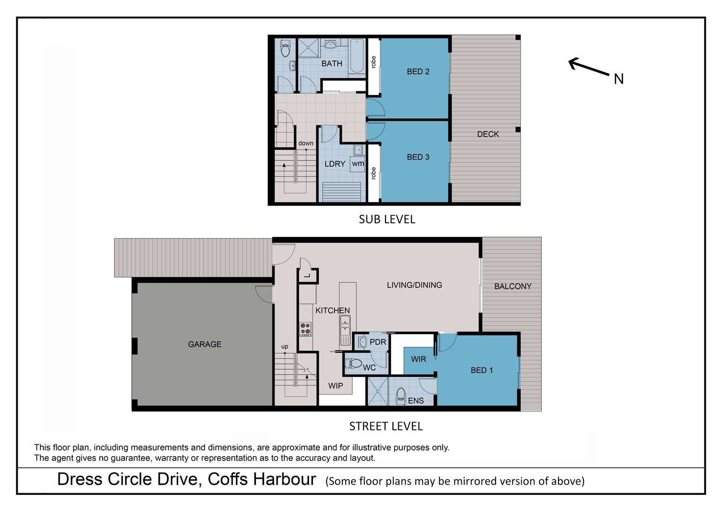 Floorplan of Homely townhouse listing, 59 Dress Circle, Coffs Harbour NSW 2450