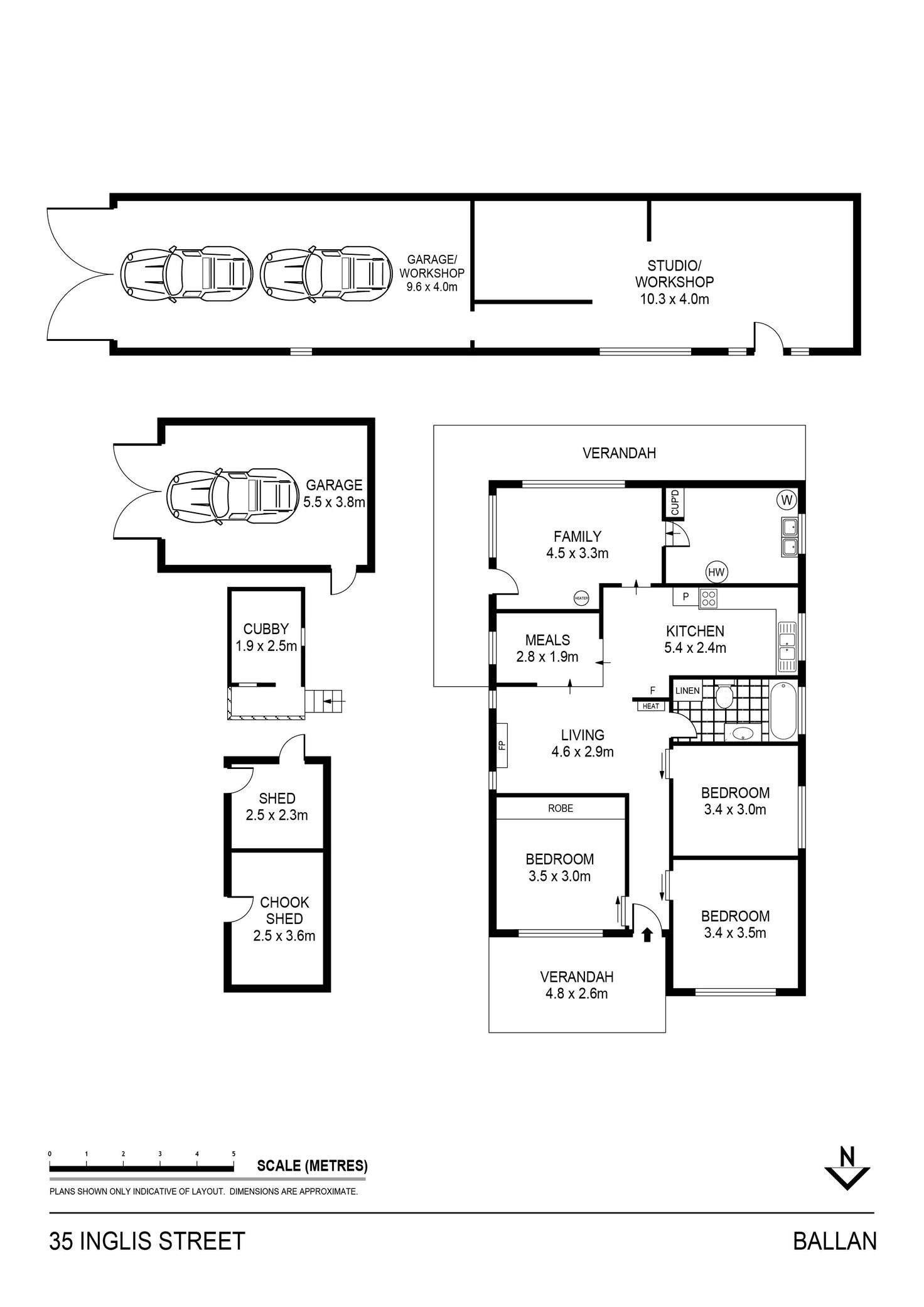 Floorplan of Homely house listing, 35 Inglis Street, Ballan VIC 3342
