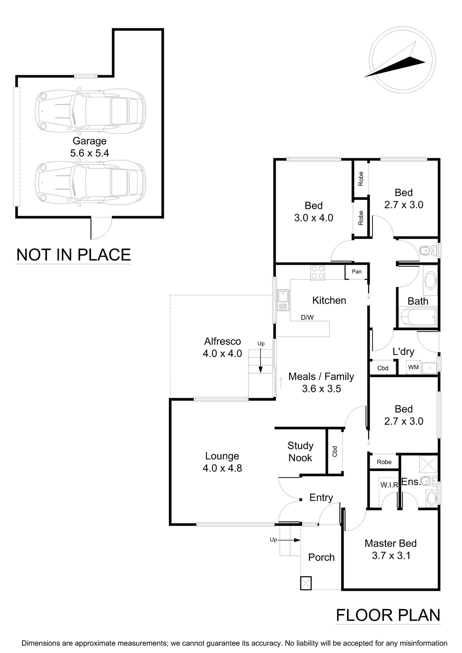 Floorplan of Homely house listing, 9 Ensign Close, Wantirna VIC 3152