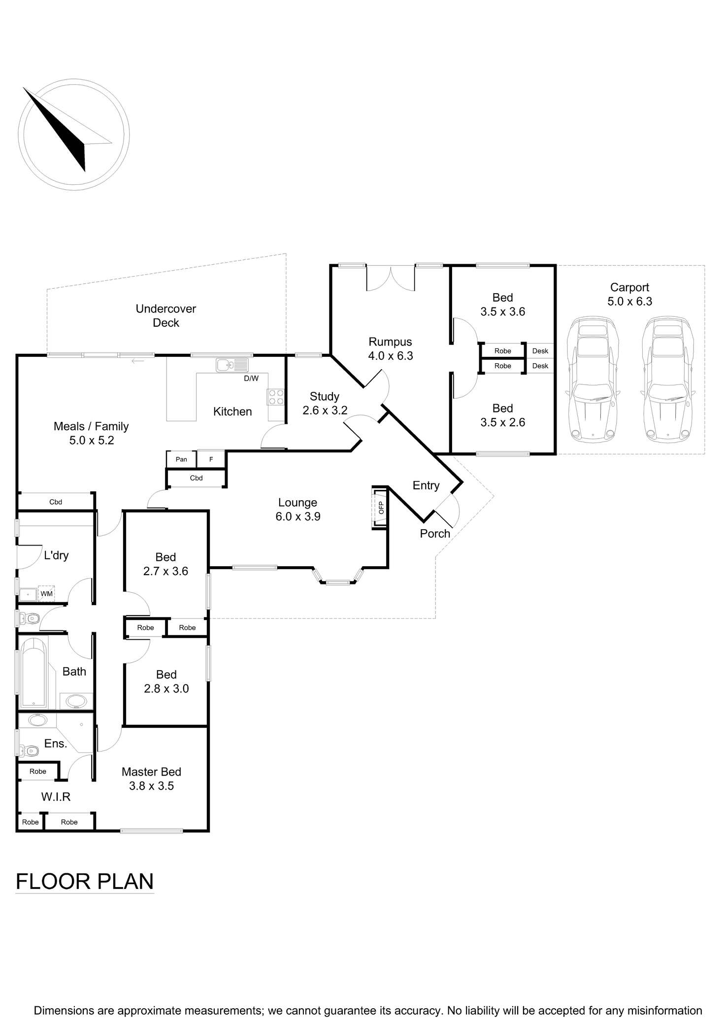 Floorplan of Homely house listing, 5 Birkdale Close, Wantirna VIC 3152