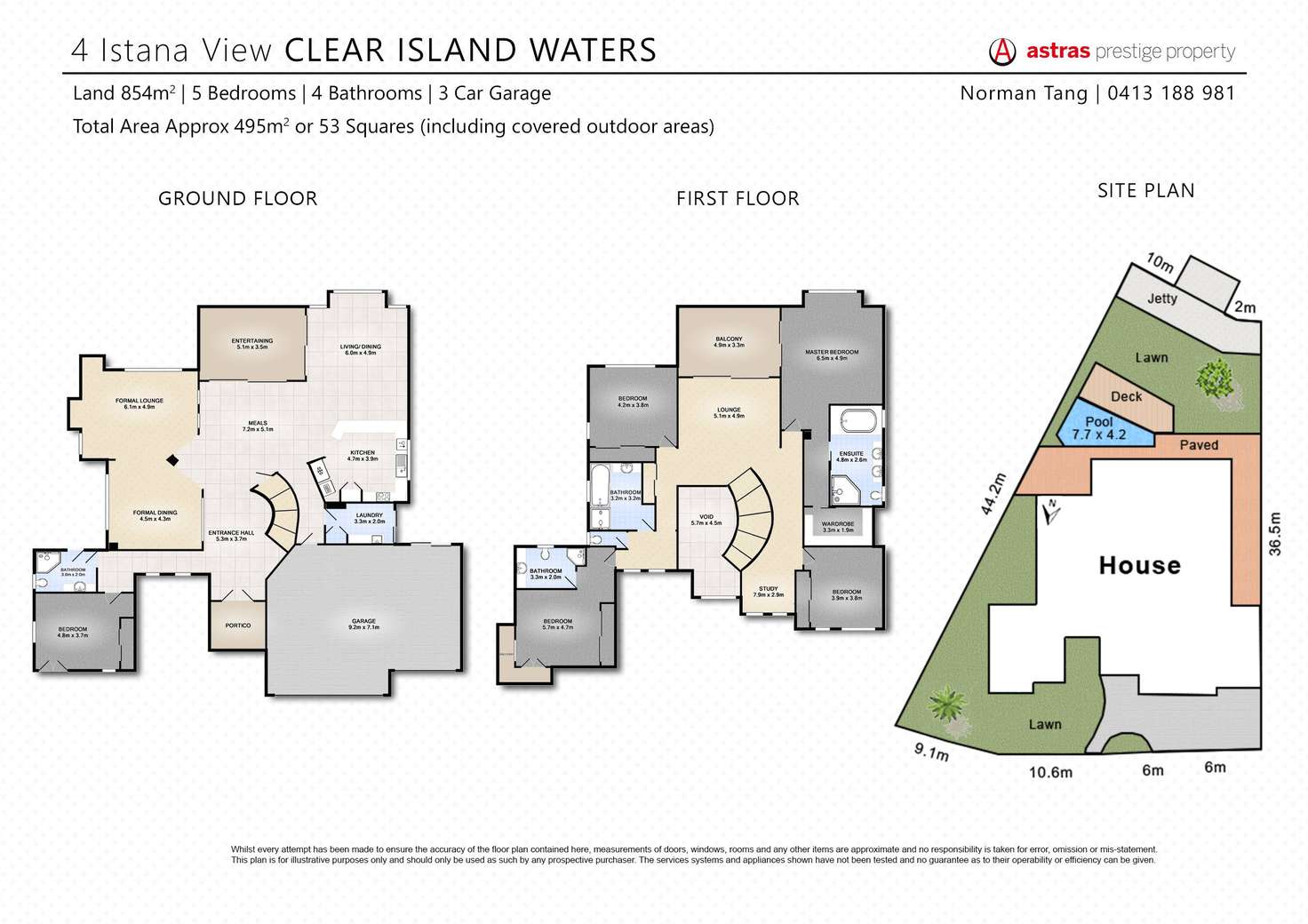 Floorplan of Homely house listing, 4 Istana View, Clear Island Waters QLD 4226