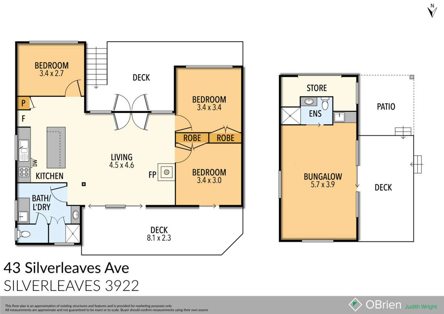 Floorplan of Homely house listing, 43 Silverleaves Avenue, Silverleaves VIC 3922