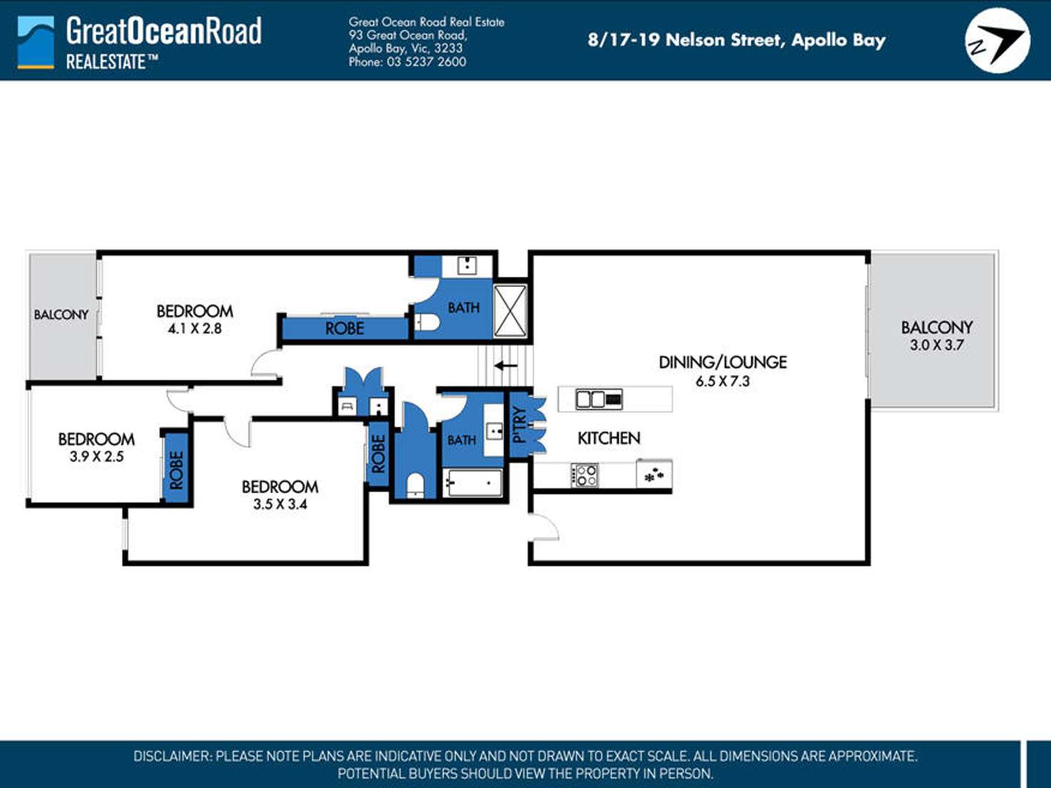 Floorplan of Homely unit listing, 8/17-19 Nelson Street, Apollo Bay VIC 3233