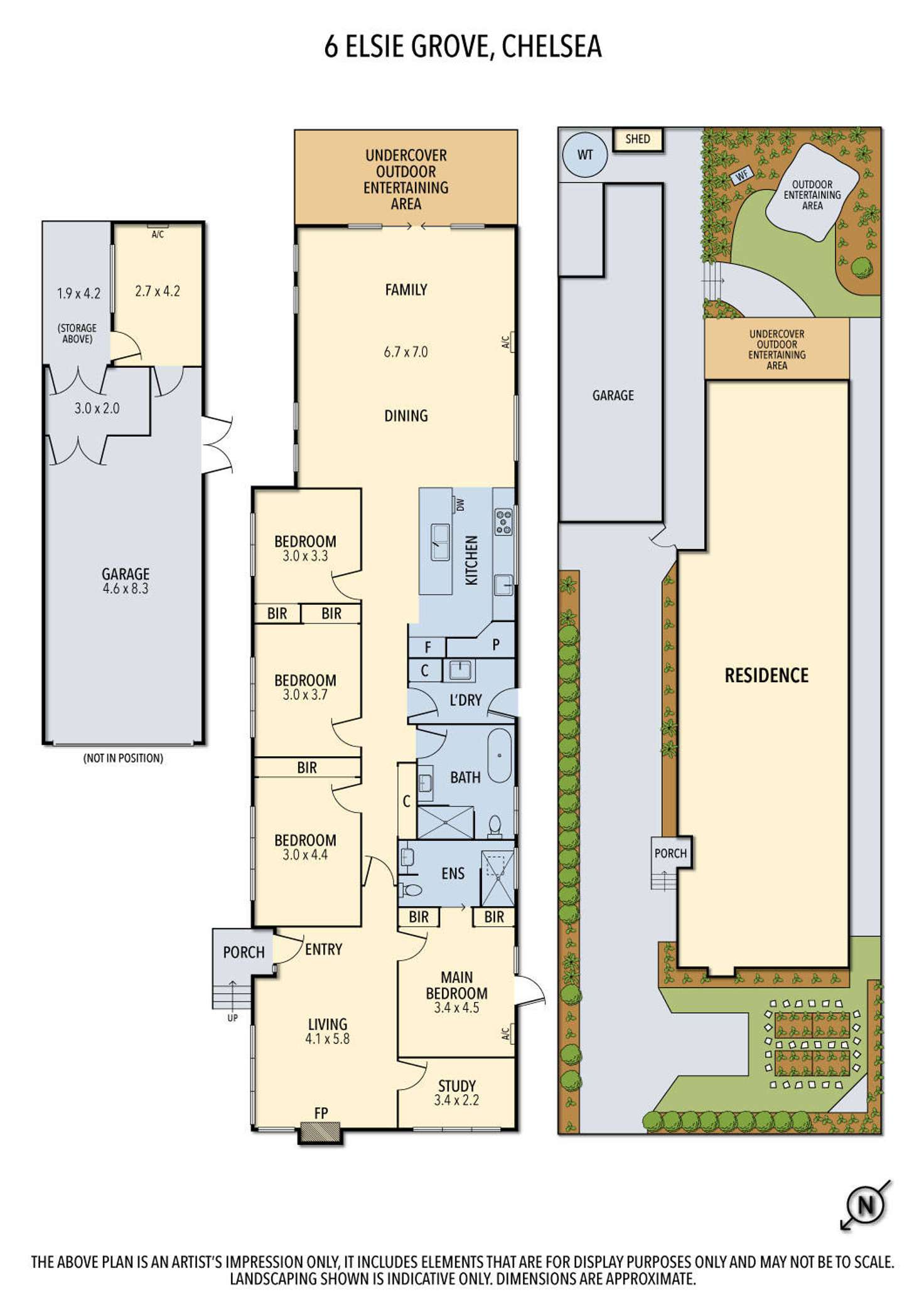 Floorplan of Homely house listing, 6 Elsie Grove, Chelsea VIC 3196