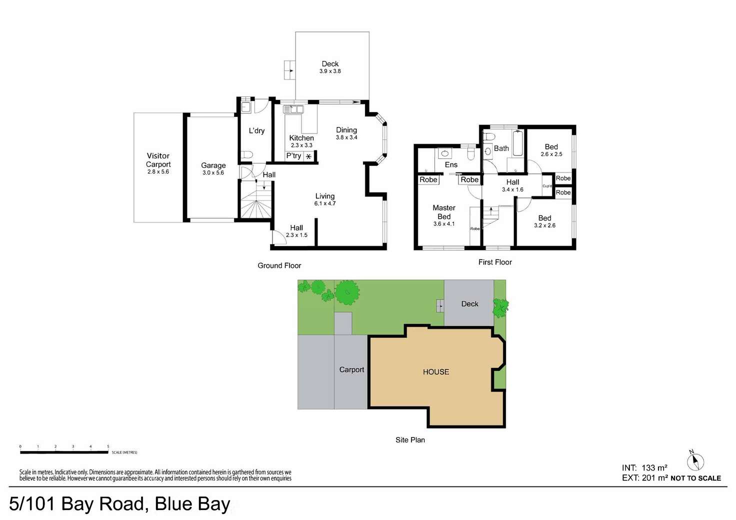 Floorplan of Homely townhouse listing, 5/101 Bay Road, Blue Bay NSW 2261