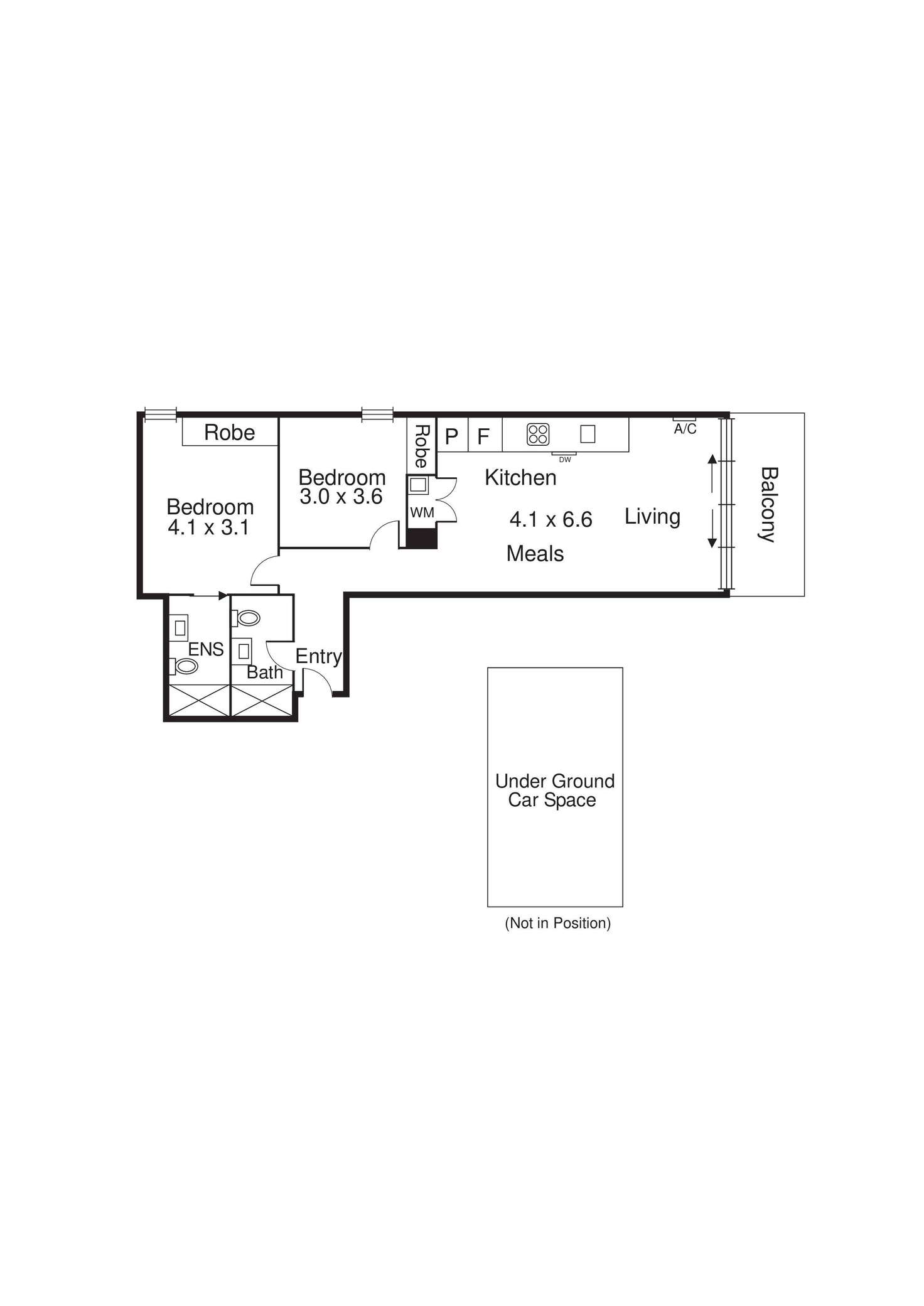 Floorplan of Homely apartment listing, 306/101 St Kilda Road, St Kilda VIC 3182
