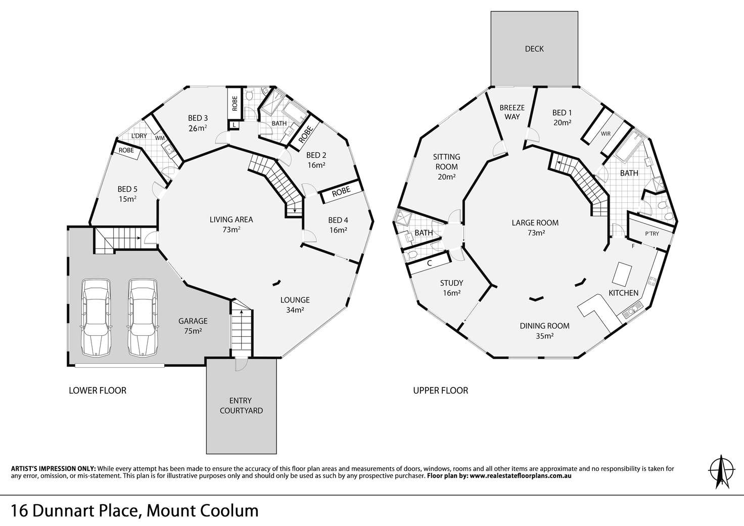 Floorplan of Homely house listing, 16 Dunnart Place, Mount Coolum QLD 4573