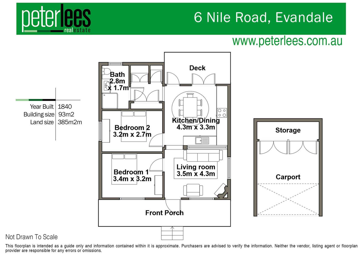 Floorplan of Homely house listing, 6 Nile Road, Evandale TAS 7212