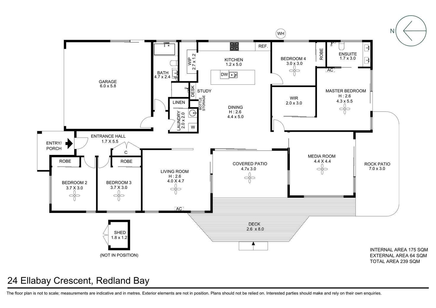 Floorplan of Homely house listing, 24 Ellabay Crescent, Redland Bay QLD 4165