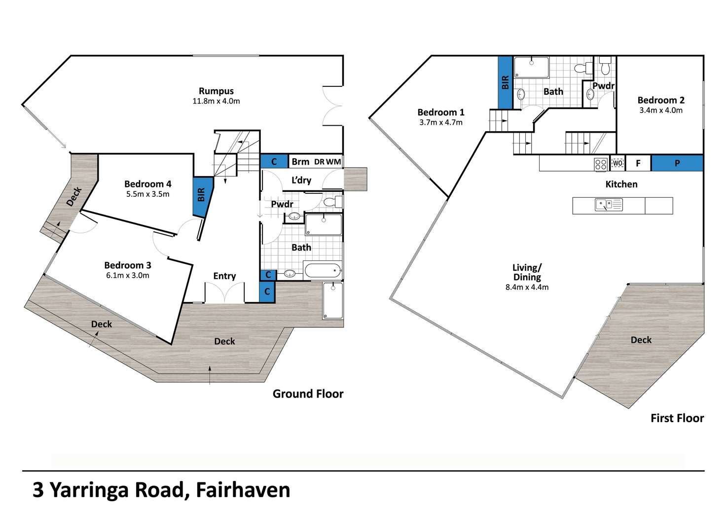 Floorplan of Homely house listing, 3 Yarringa Road, Fairhaven VIC 3231