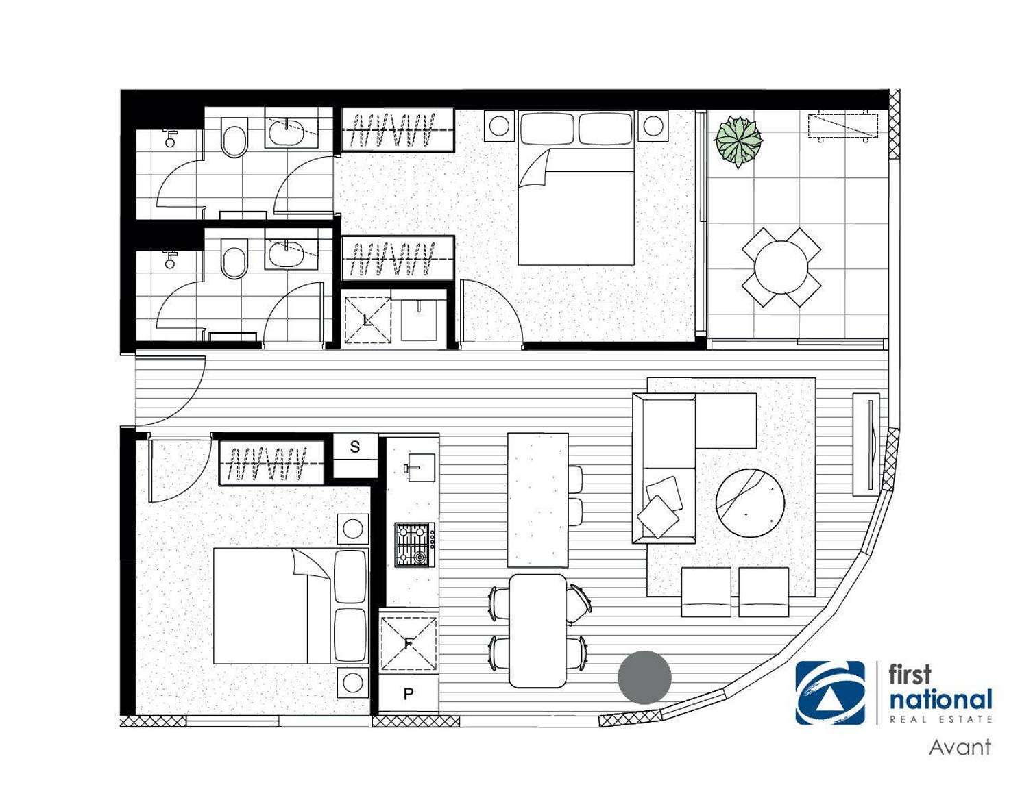 Floorplan of Homely apartment listing, 3112/545 Station Street, Box Hill VIC 3128