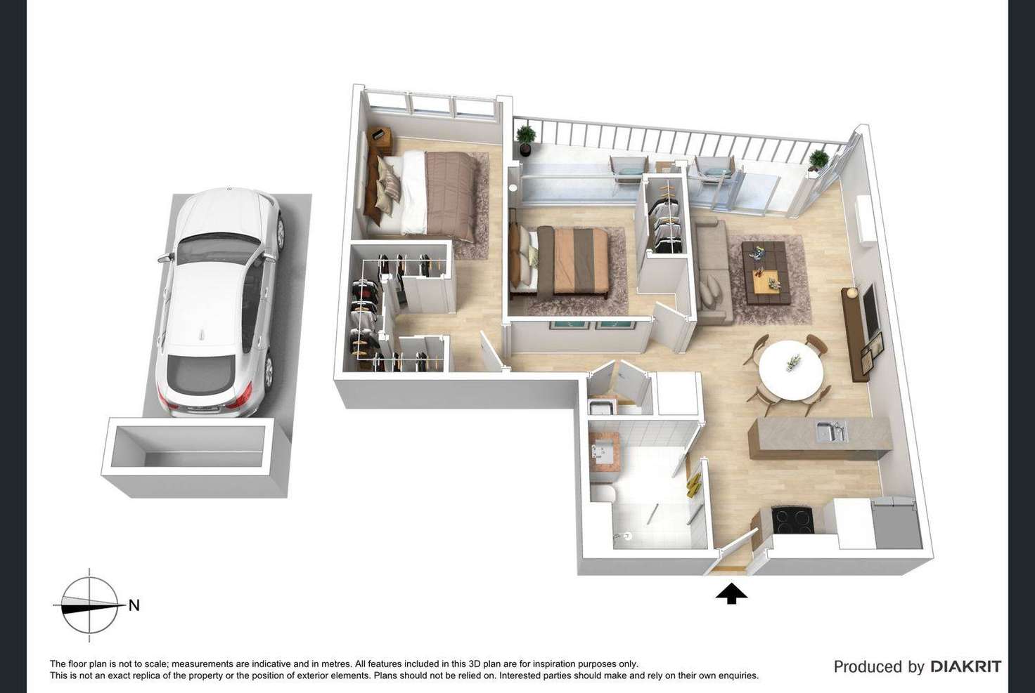 Floorplan of Homely apartment listing, 410/3-5 St Kilda Road, St Kilda VIC 3182