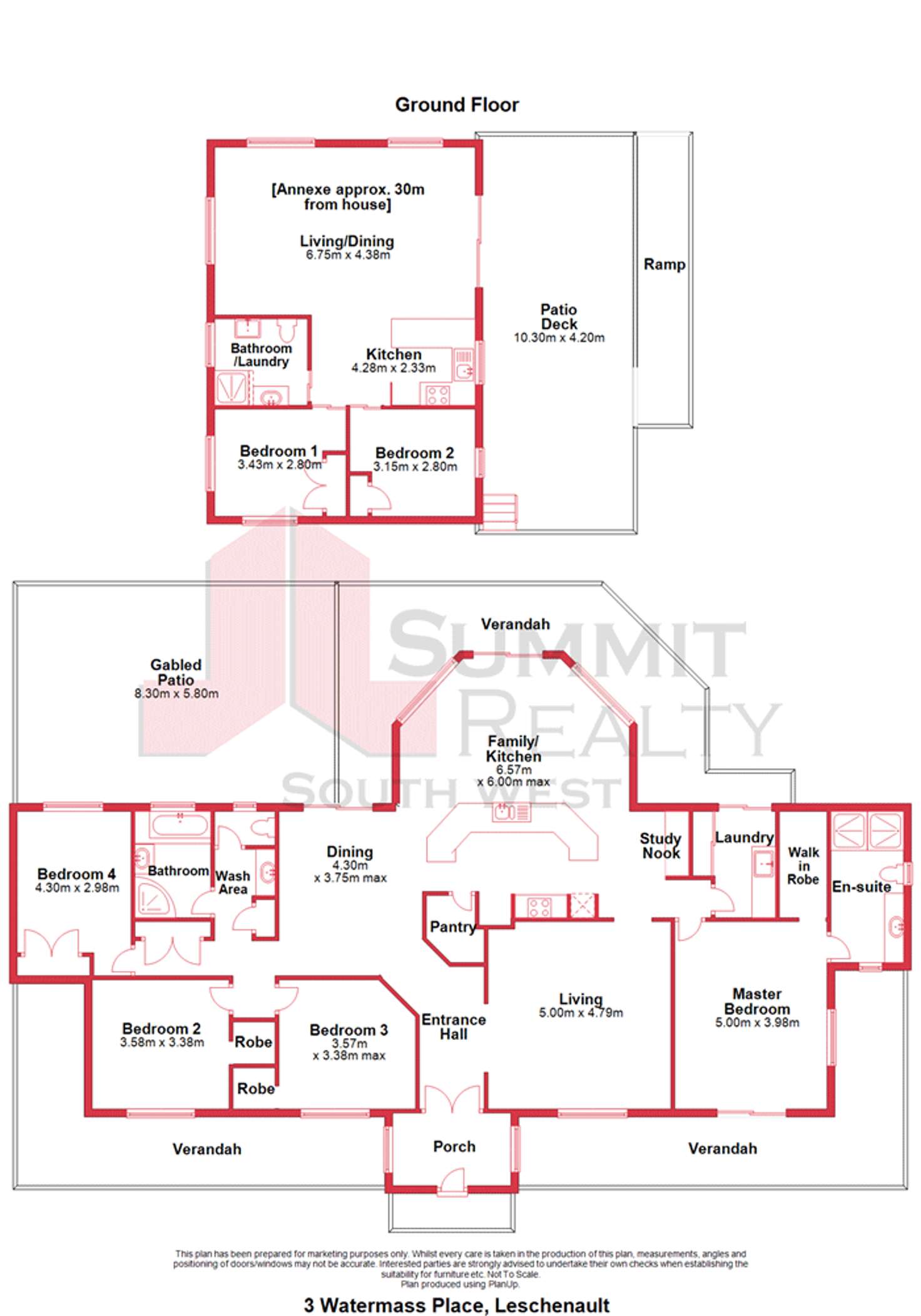 Floorplan of Homely house listing, 3 Watermass Place, Leschenault WA 6233