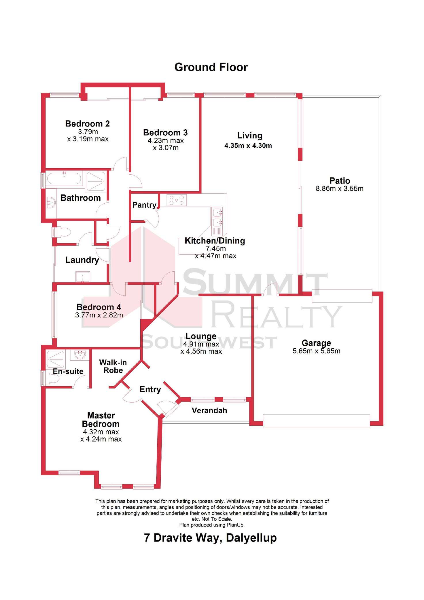 Floorplan of Homely house listing, 7 Dravite Way, Dalyellup WA 6230
