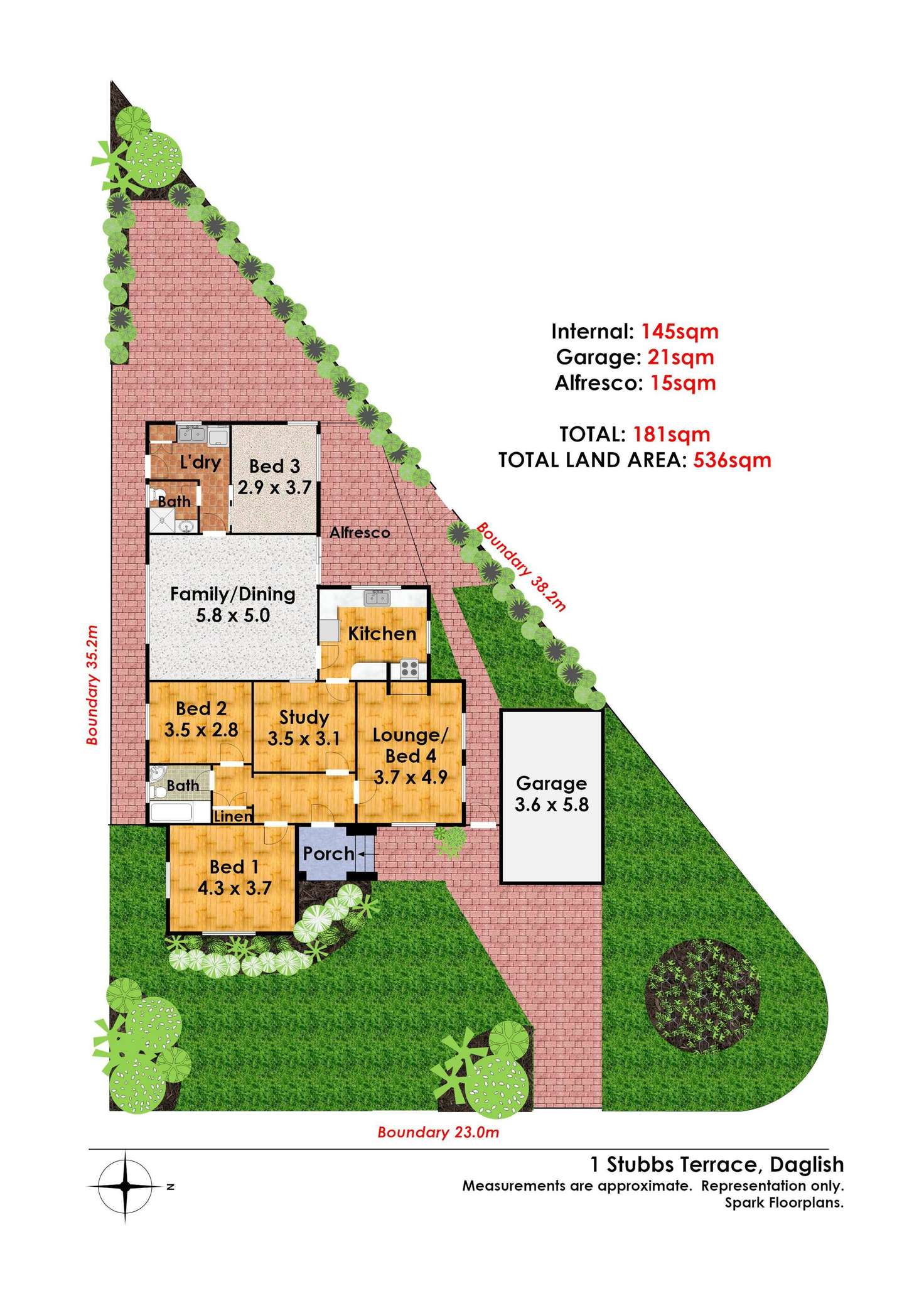 Floorplan of Homely house listing, 1 Stubbs Terrace, Daglish WA 6008