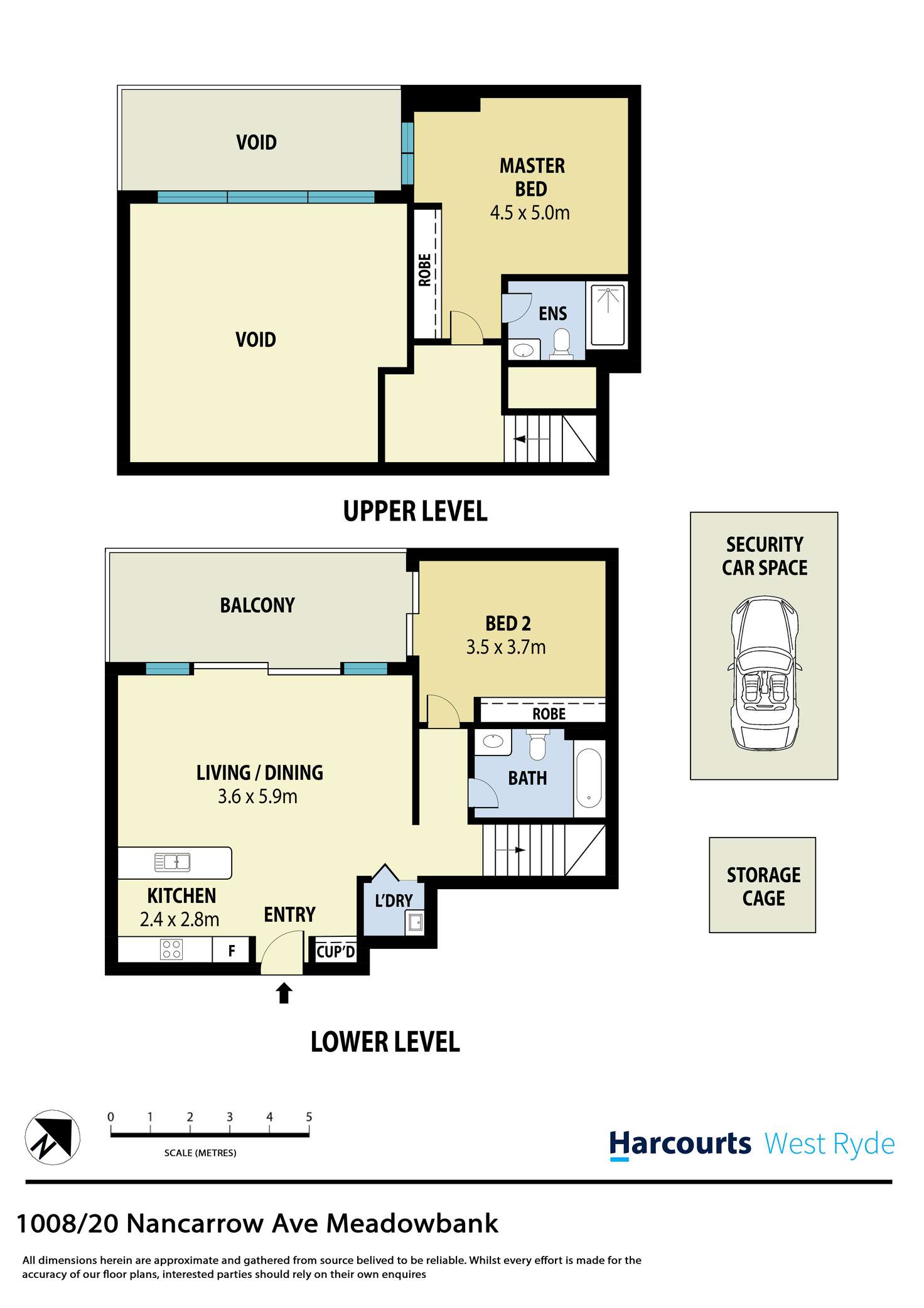Floorplan of Homely unit listing, 1008/20 Nancarrow Avenue, Meadowbank NSW 2114