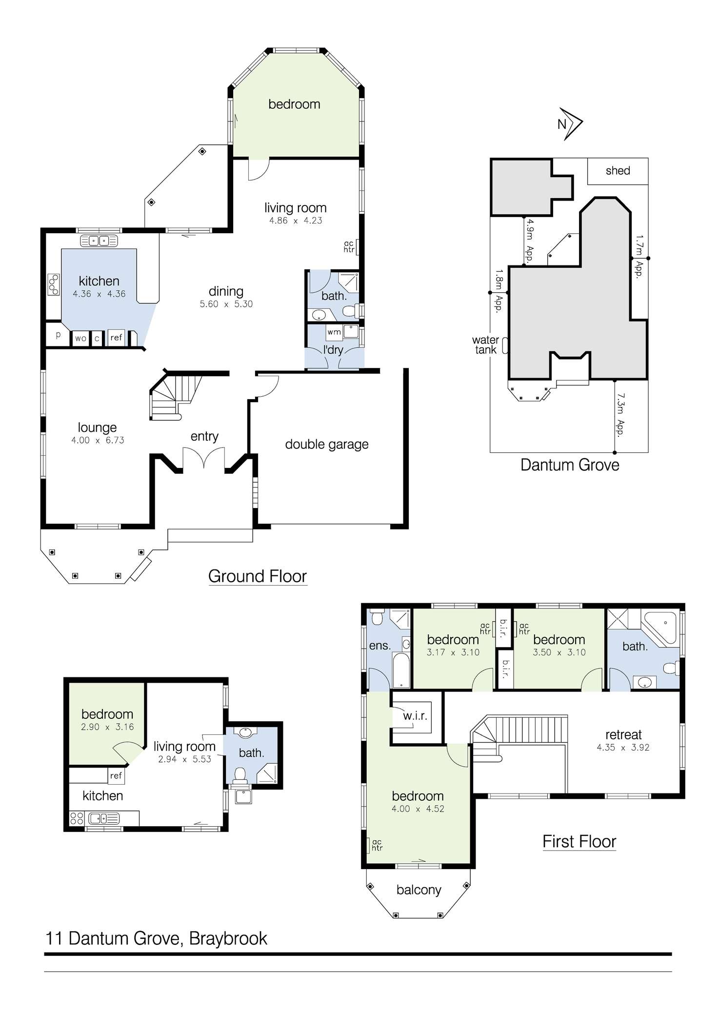 Floorplan of Homely house listing, 11 Dantum Grove, Braybrook VIC 3019