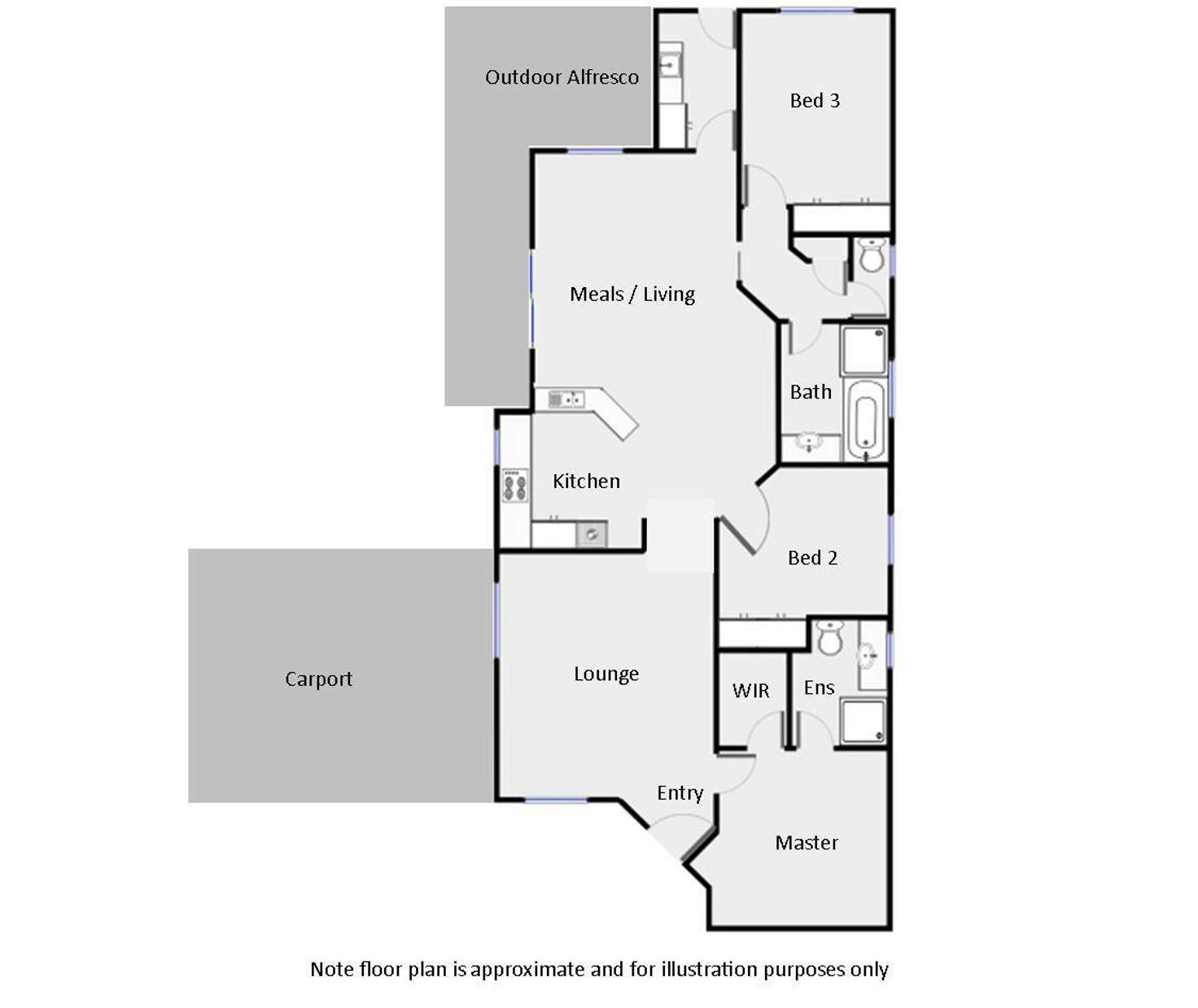 Floorplan of Homely house listing, 54 Rural Drive, Mildura VIC 3500