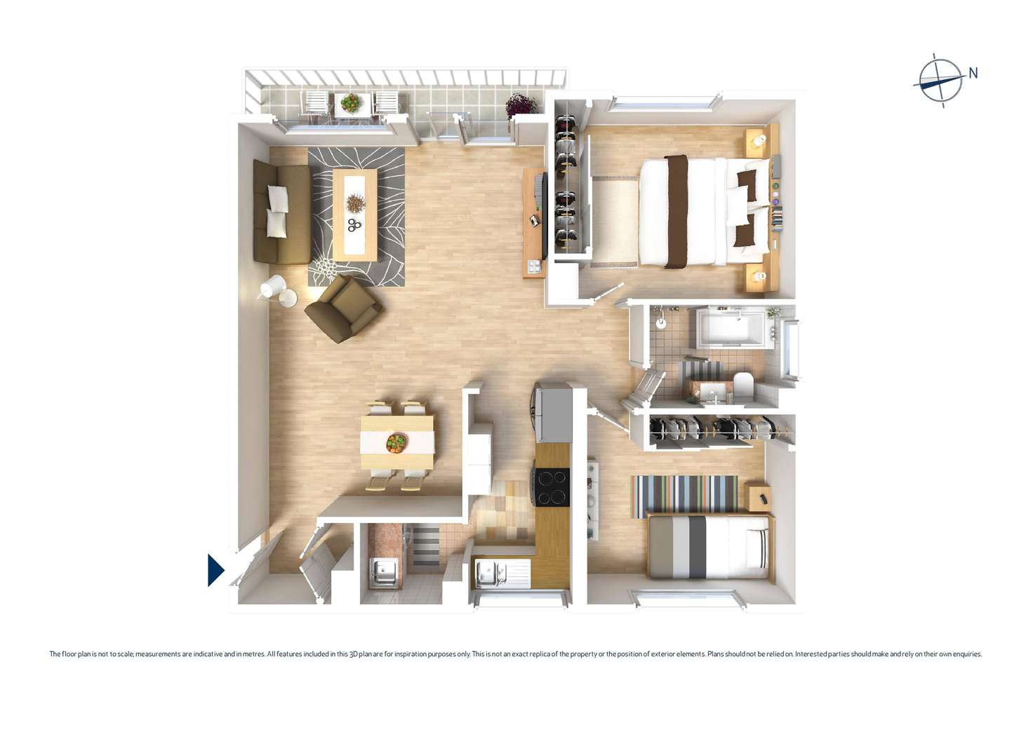 Floorplan of Homely apartment listing, 1/6-8 Fleet Street, North Parramatta NSW 2151