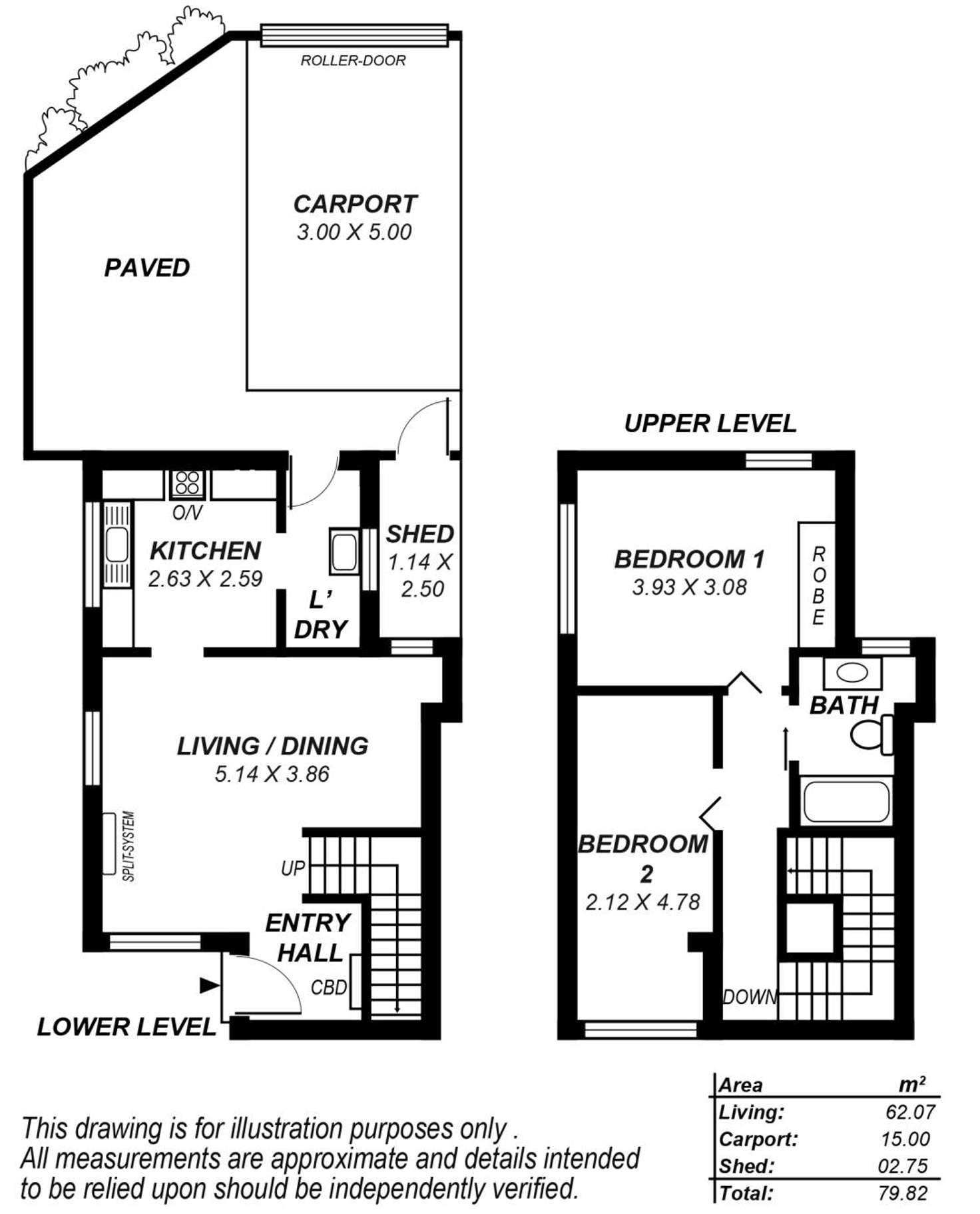 Floorplan of Homely unit listing, 2/2 St Annes Terrace, Glenelg North SA 5045