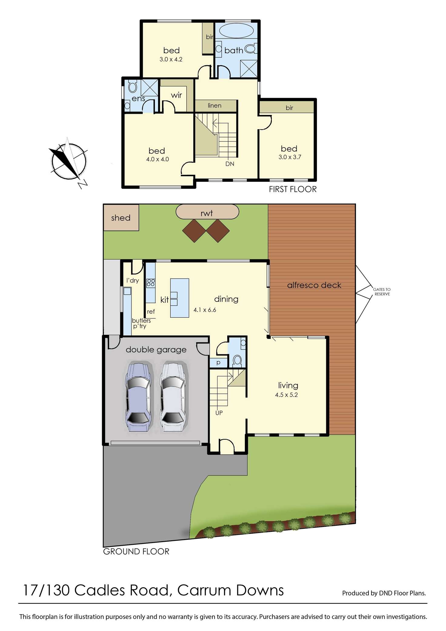 Floorplan of Homely townhouse listing, 17/130 Cadles Road, Carrum Downs VIC 3201