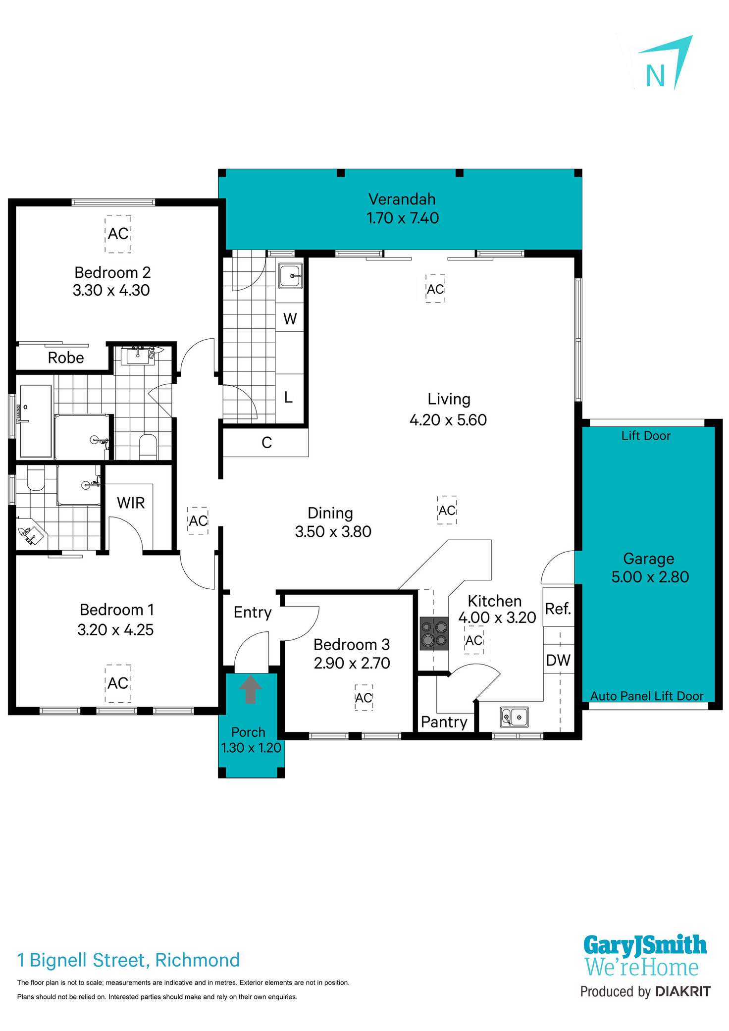 Floorplan of Homely house listing, 1 Bignell Street, Richmond SA 5033