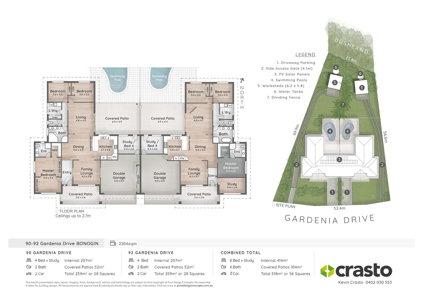 Floorplan of Homely house listing, 90-92 Gardenia Drive, Bonogin QLD 4213