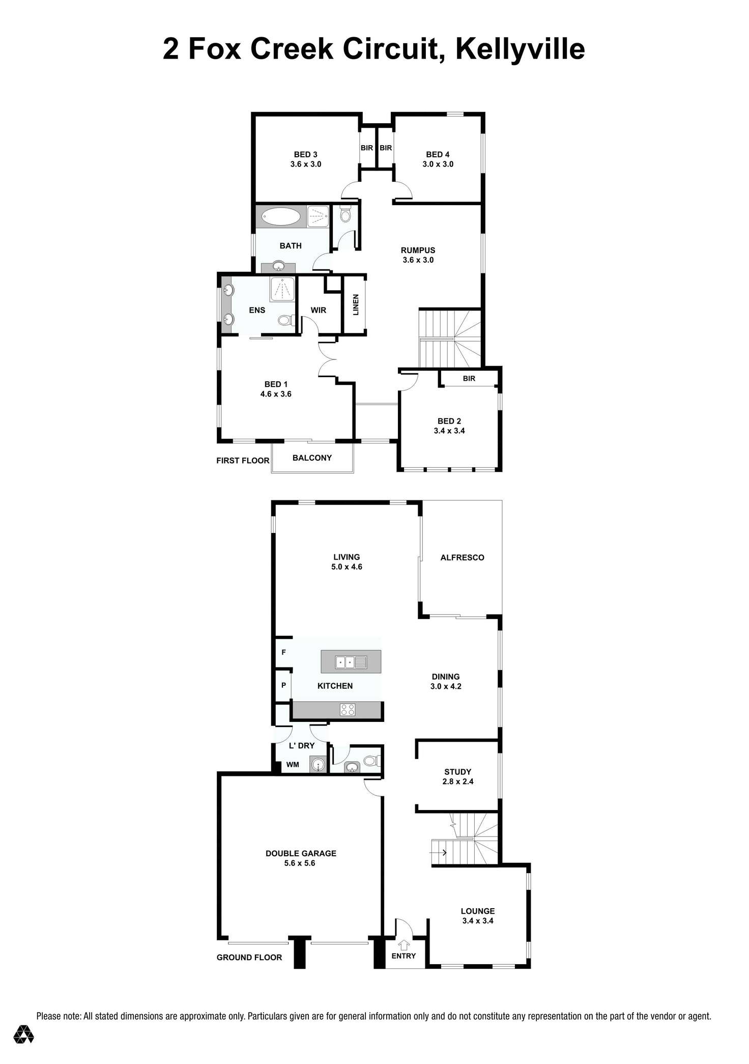 Floorplan of Homely house listing, 2 Fox Creek Circuit, Kellyville NSW 2155