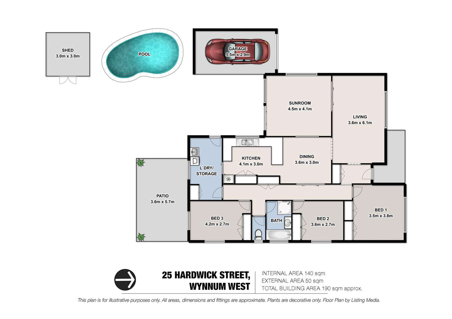 Floorplan of Homely house listing, 25 Hardwick Street, Wynnum West QLD 4178