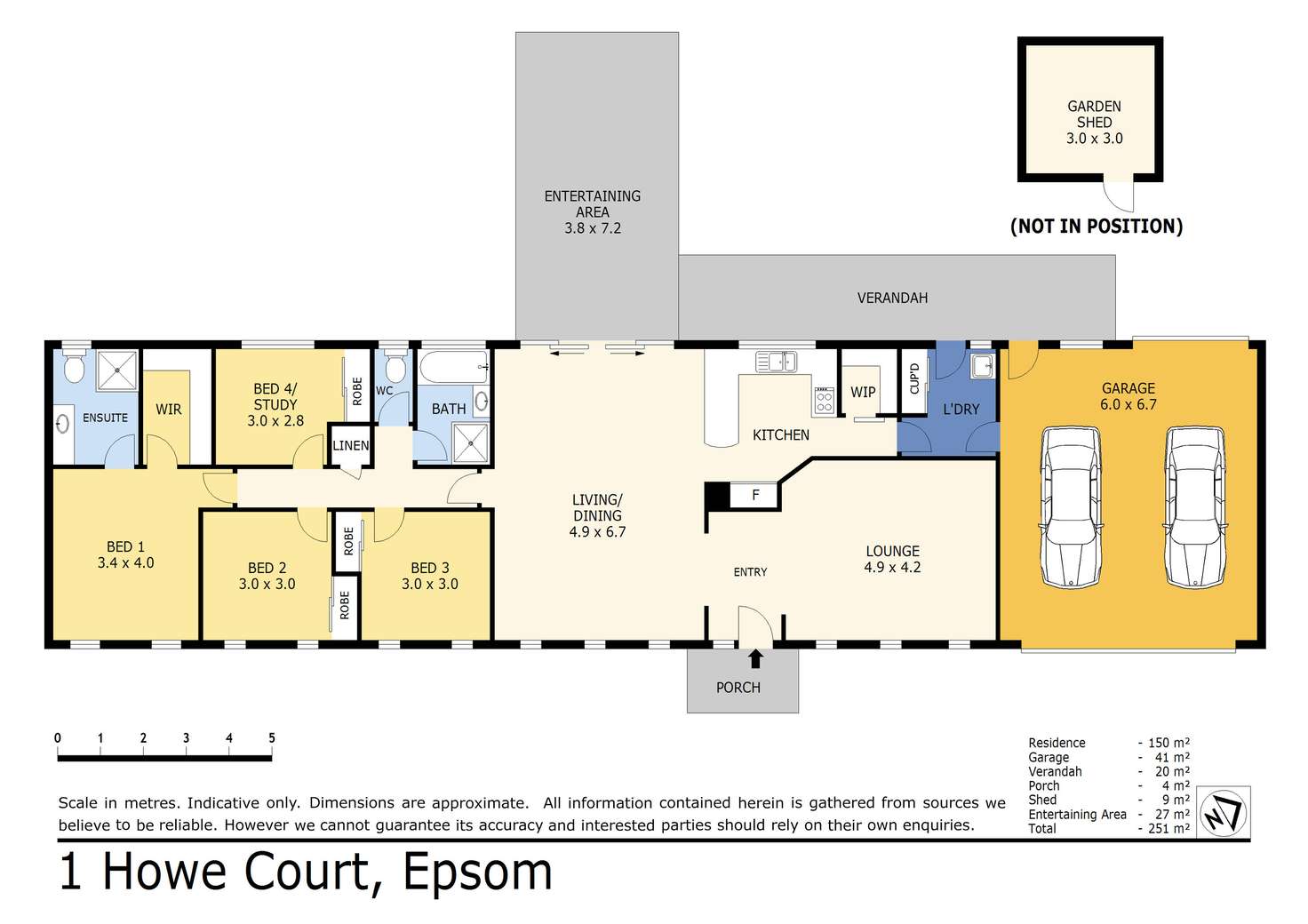 Floorplan of Homely house listing, 1 Howe Court, Epsom VIC 3551