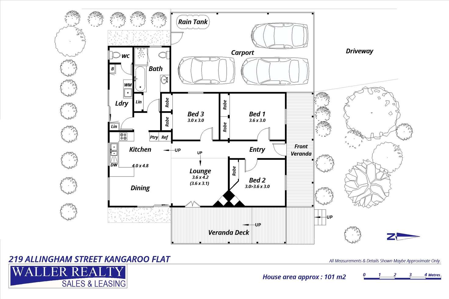 Floorplan of Homely house listing, 219 Allingham Street, Kangaroo Flat VIC 3555