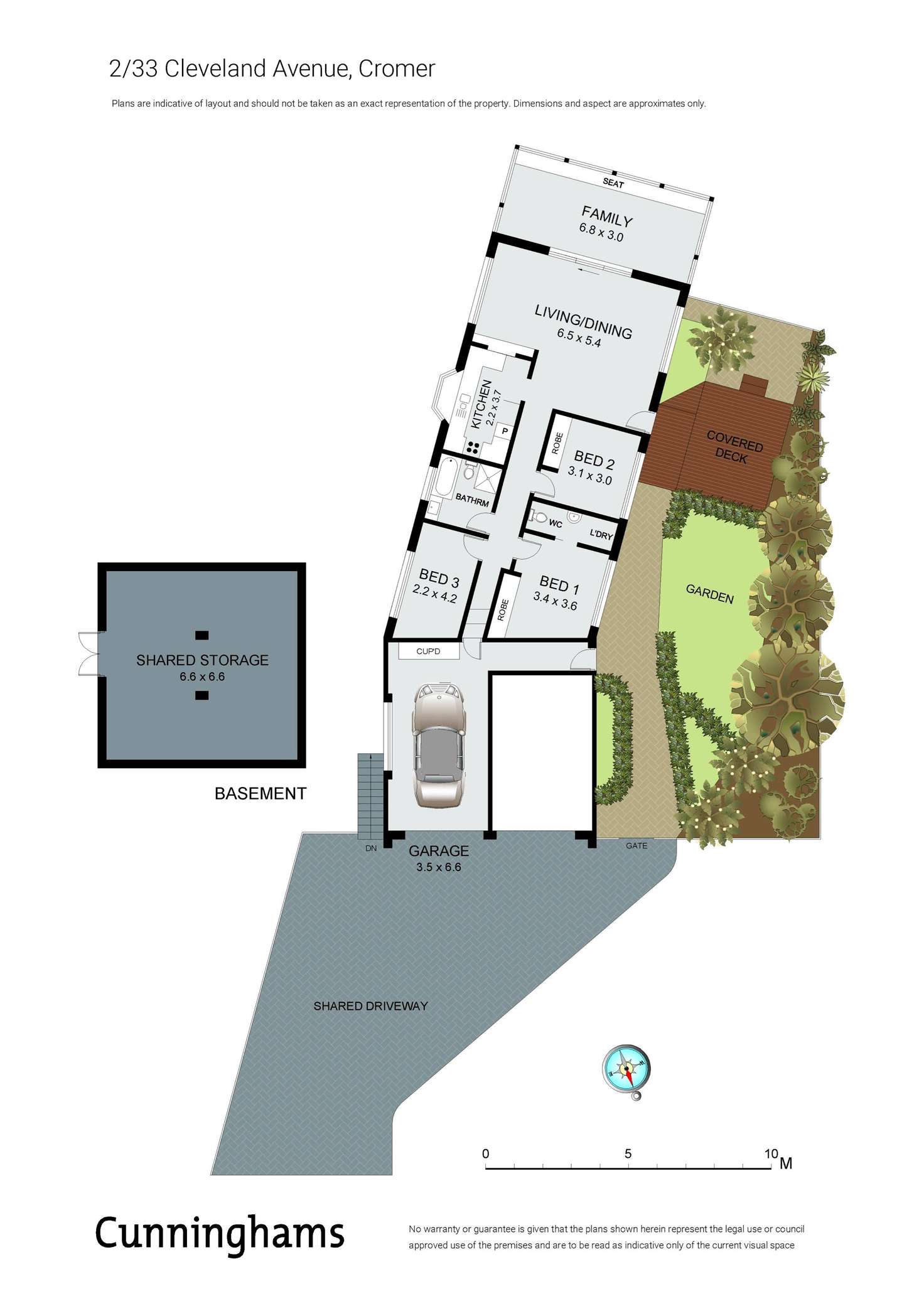 Floorplan of Homely semiDetached listing, 2/33 Cleveland Avenue, Cromer NSW 2099