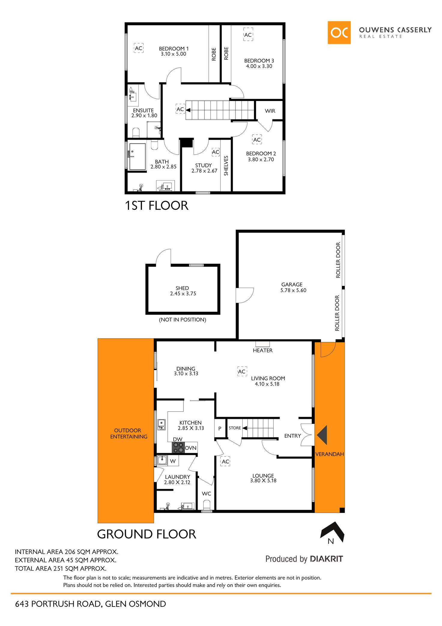 Floorplan of Homely house listing, 643 Portrush Road, Glen Osmond SA 5064