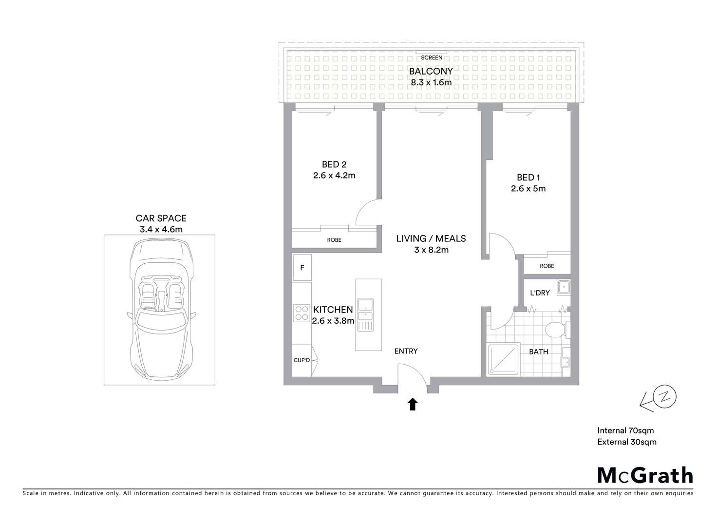 Floorplan of Homely apartment listing, 507/8 Gheringhap Street, Geelong VIC 3220