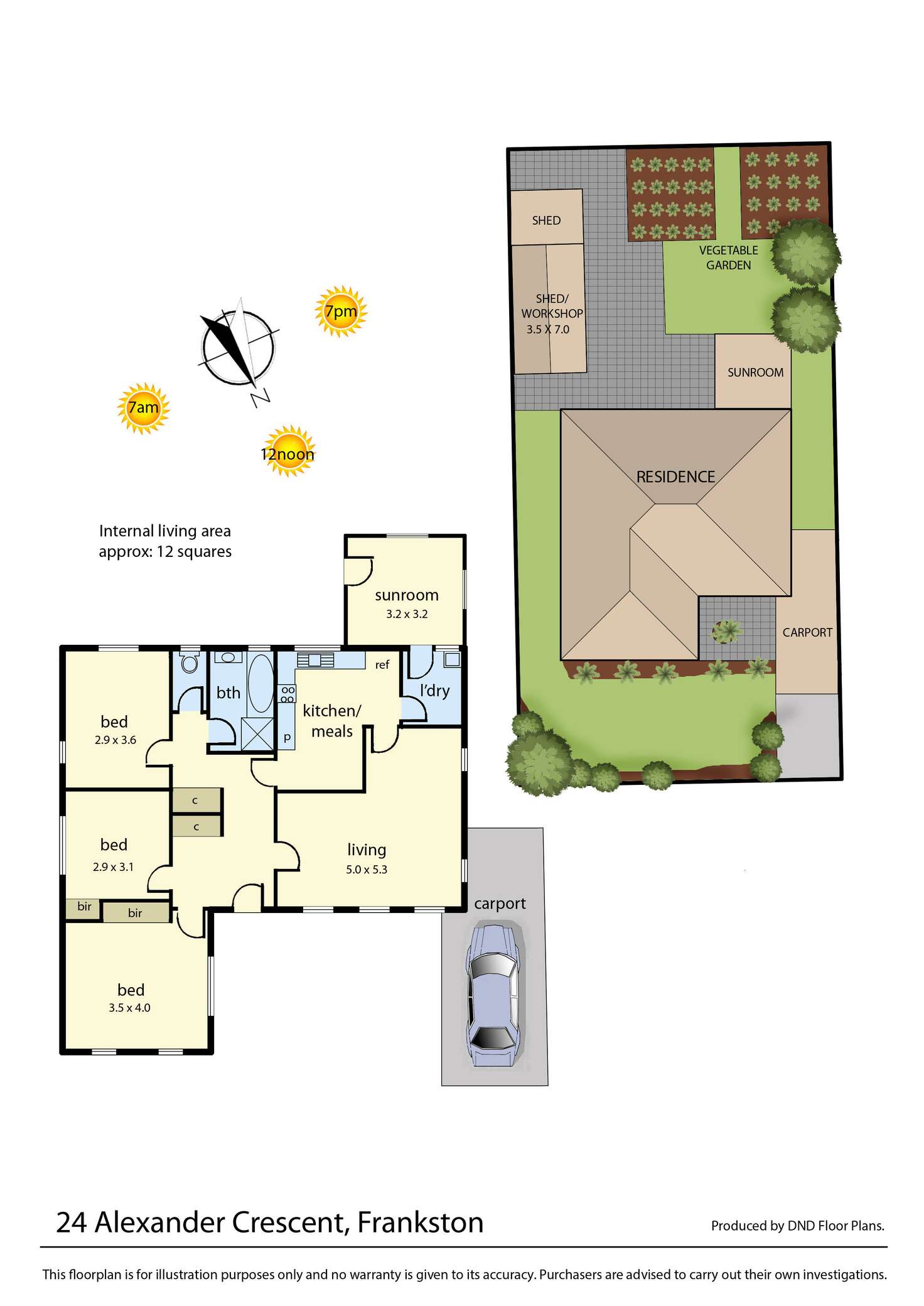 Floorplan of Homely house listing, 24 Alexander Crescent, Frankston VIC 3199