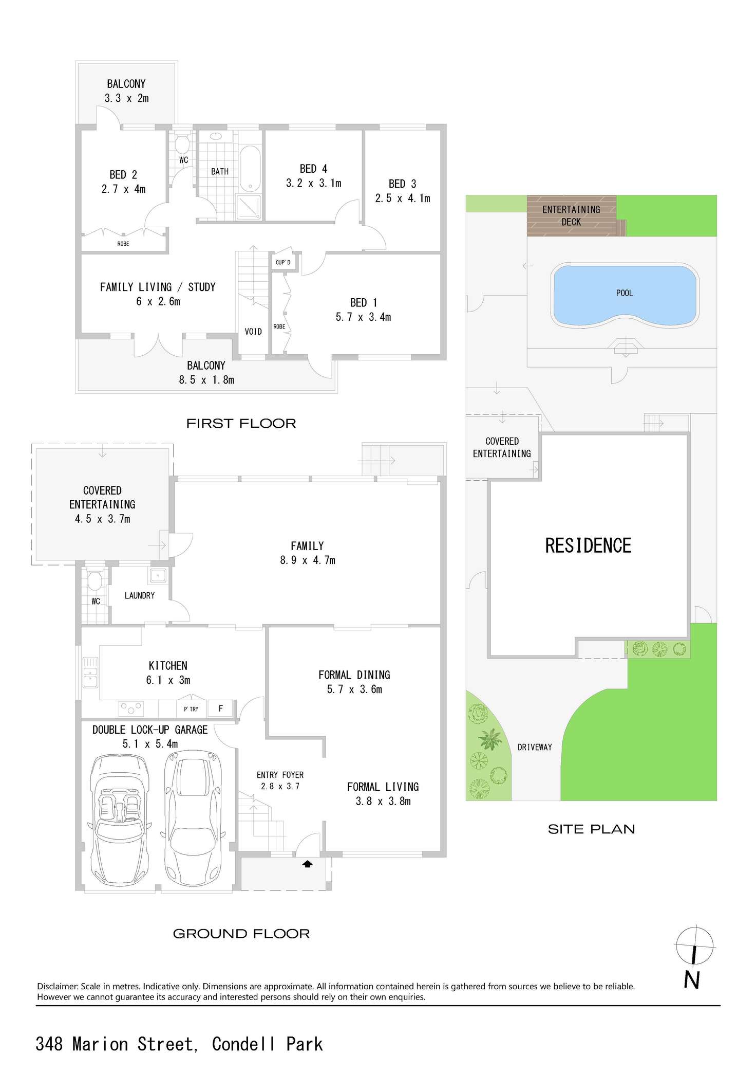 Floorplan of Homely house listing, 348 Marion Street, Condell Park NSW 2200