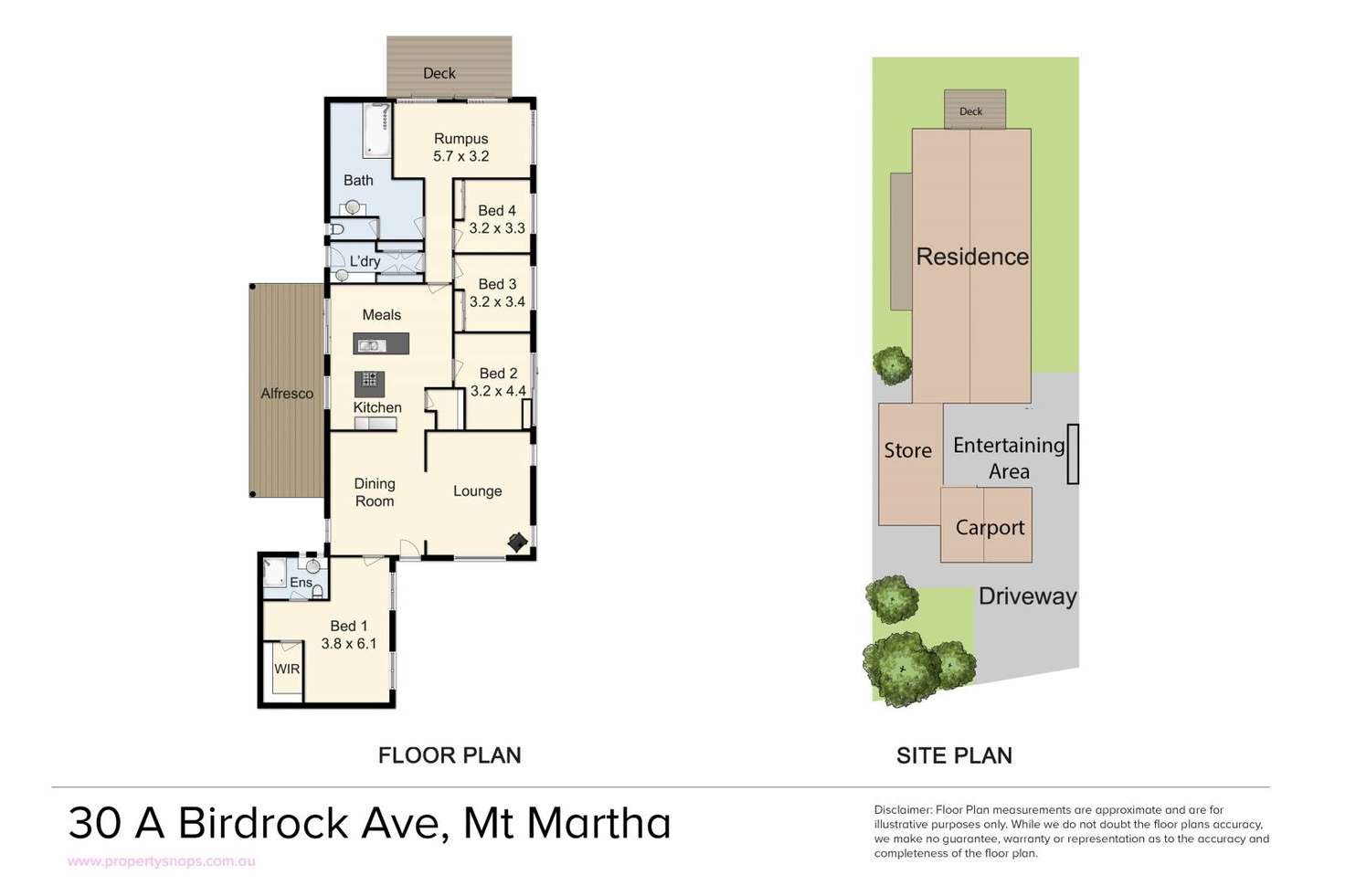 Floorplan of Homely house listing, 30A Birdrock Avenue, Mount Martha VIC 3934