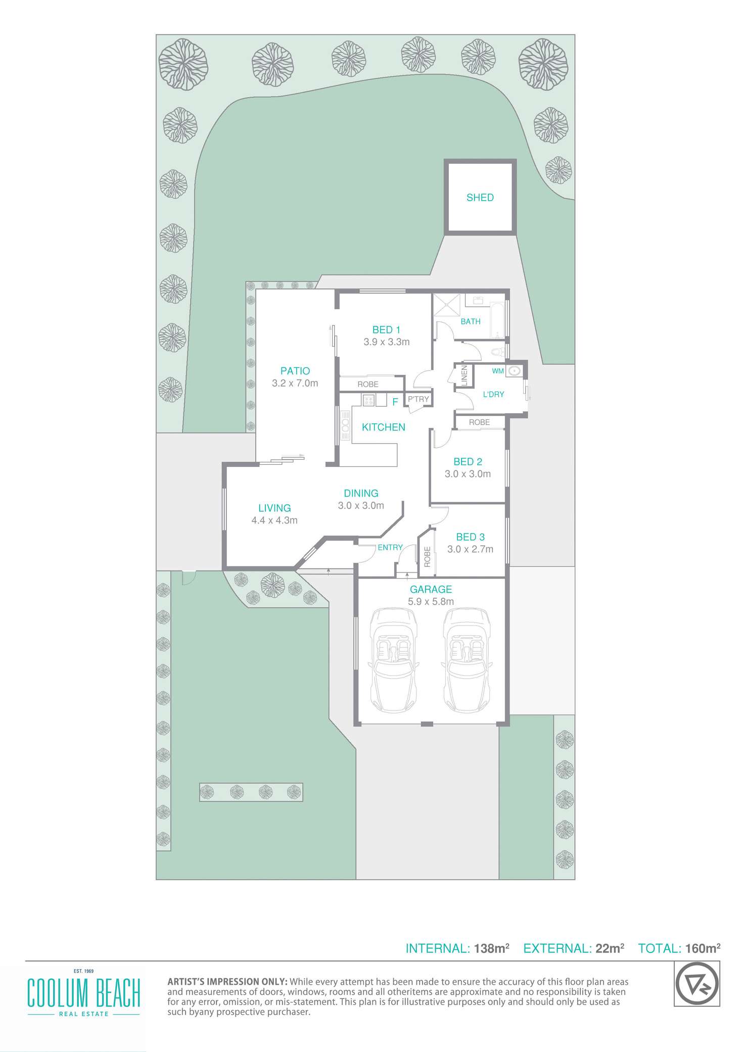 Floorplan of Homely house listing, 22 Santa Monica Avenue, Coolum Beach QLD 4573
