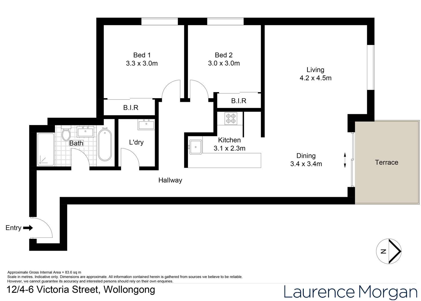 Floorplan of Homely unit listing, 12/4-6 Victoria Street, Wollongong NSW 2500