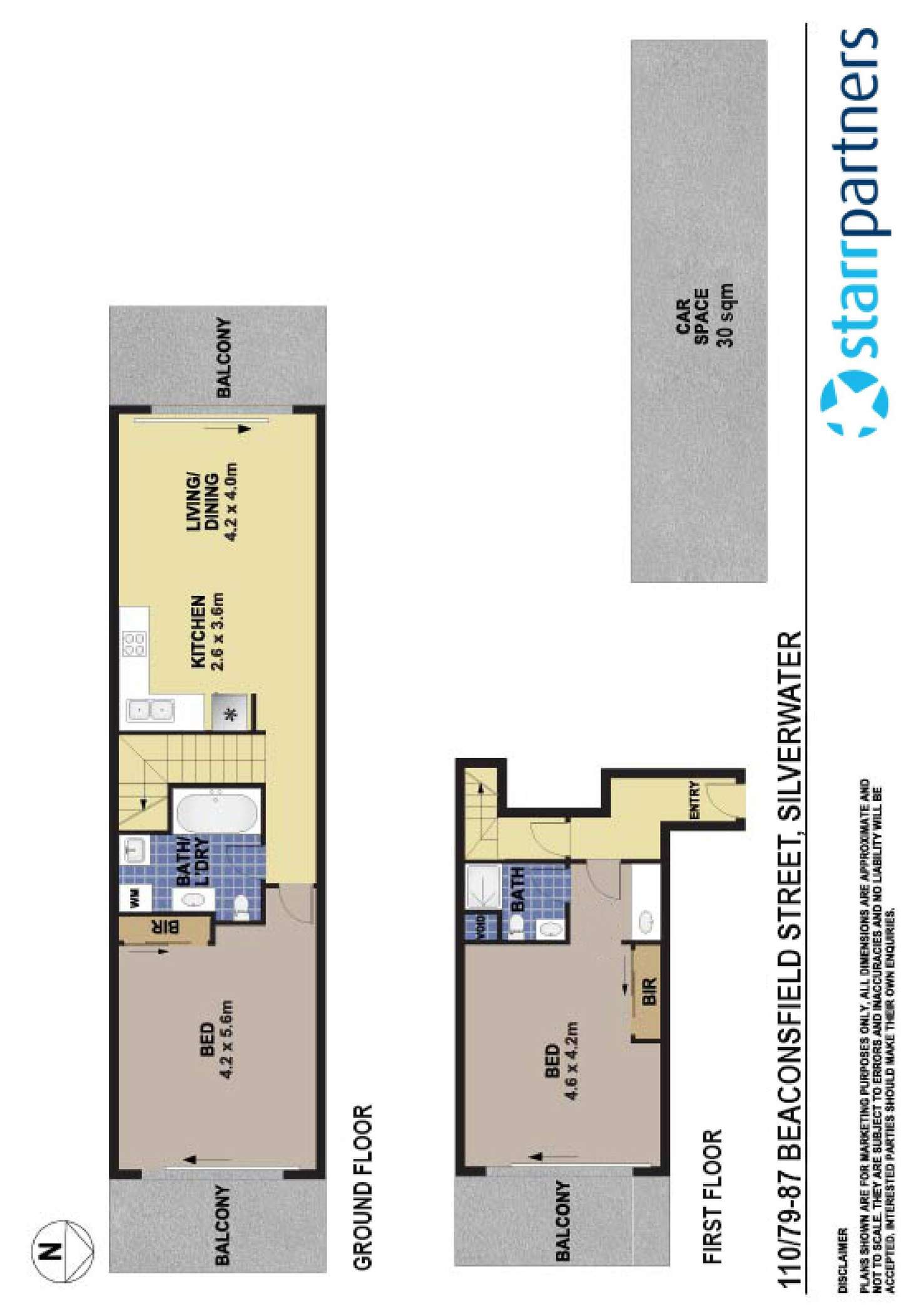 Floorplan of Homely unit listing, 110/79-87 Beaconsfield Street, Silverwater NSW 2128
