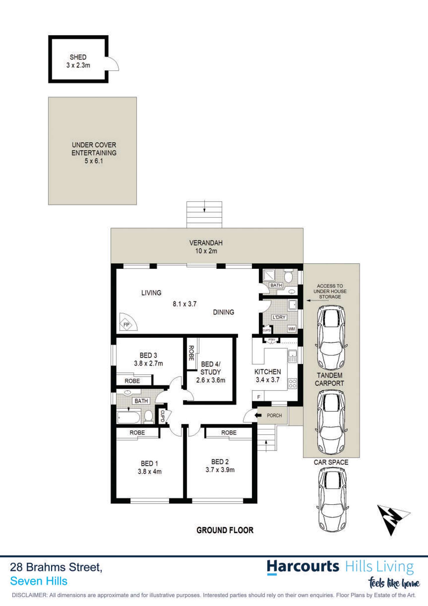 Floorplan of Homely house listing, 28 Brahms Street, Seven Hills NSW 2147