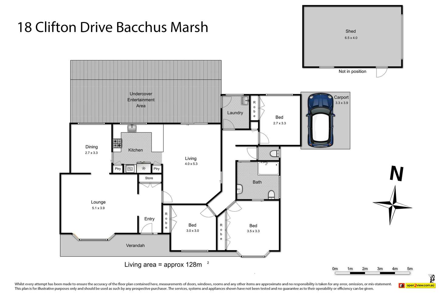 Floorplan of Homely house listing, 18 Clifton Drive, Bacchus Marsh VIC 3340