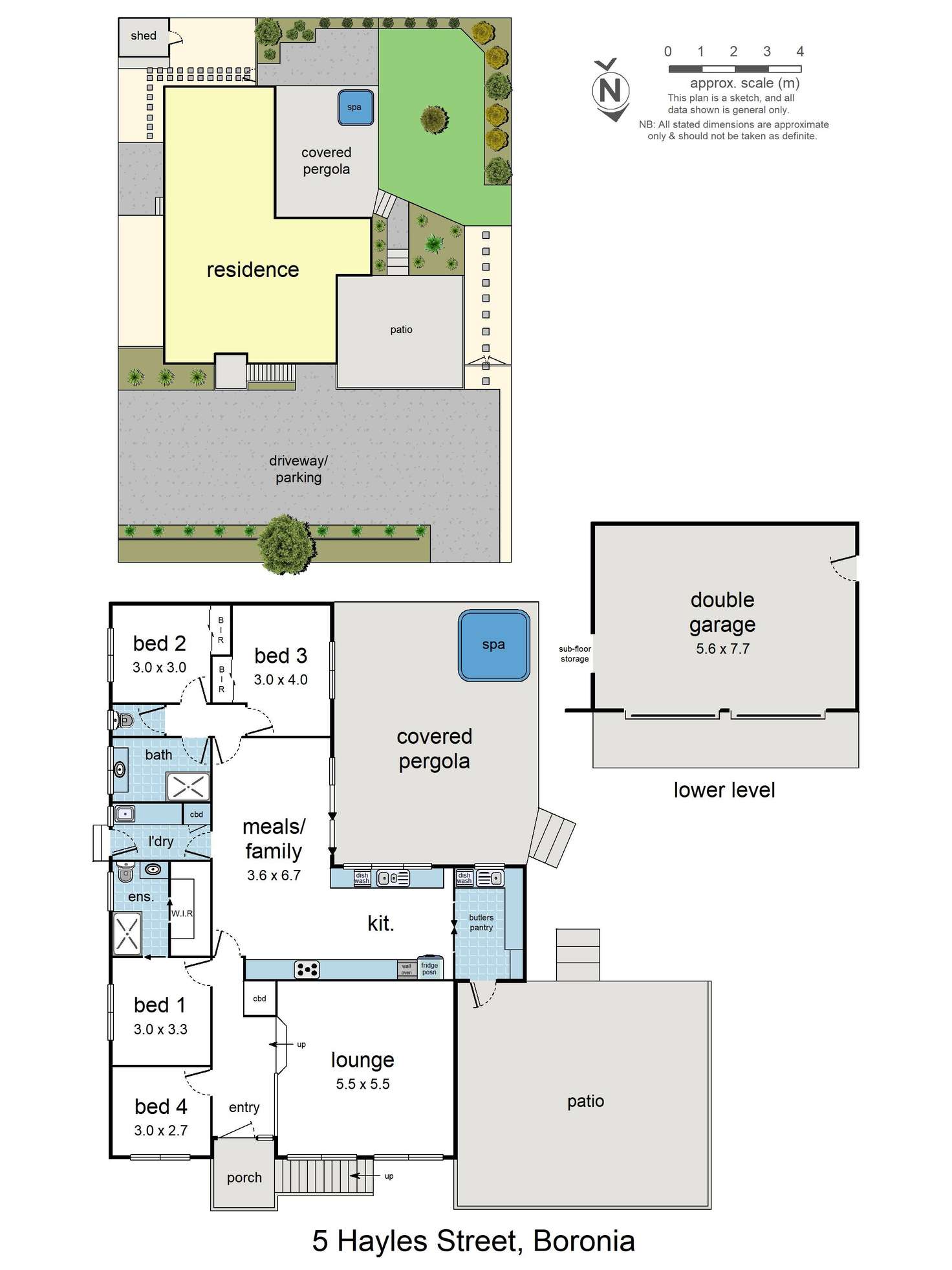 Floorplan of Homely house listing, 5 Hayles Street, Boronia VIC 3155